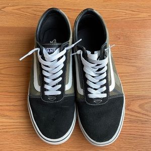 Black and Camo Old Skool Vans